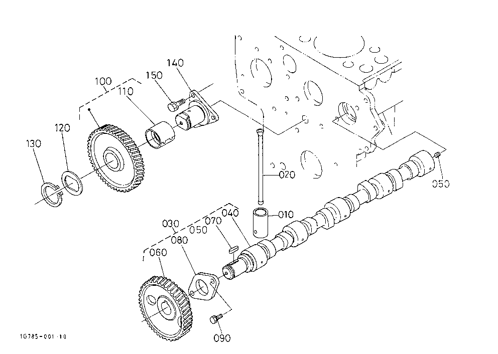 Camshaft And Idle Gear Shaft