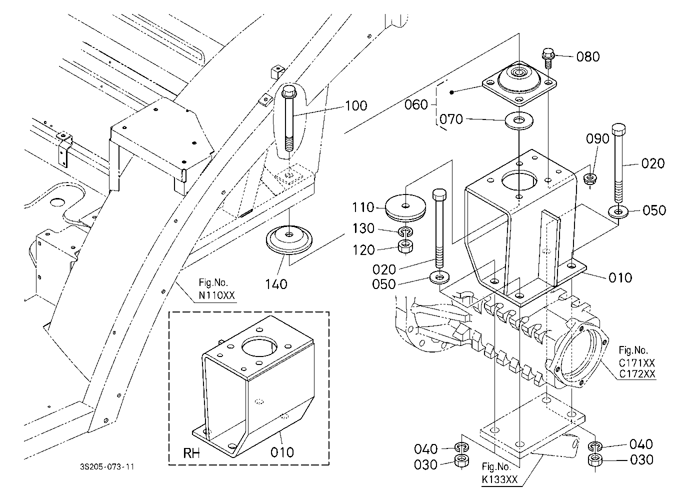 Cab Bracket Rear