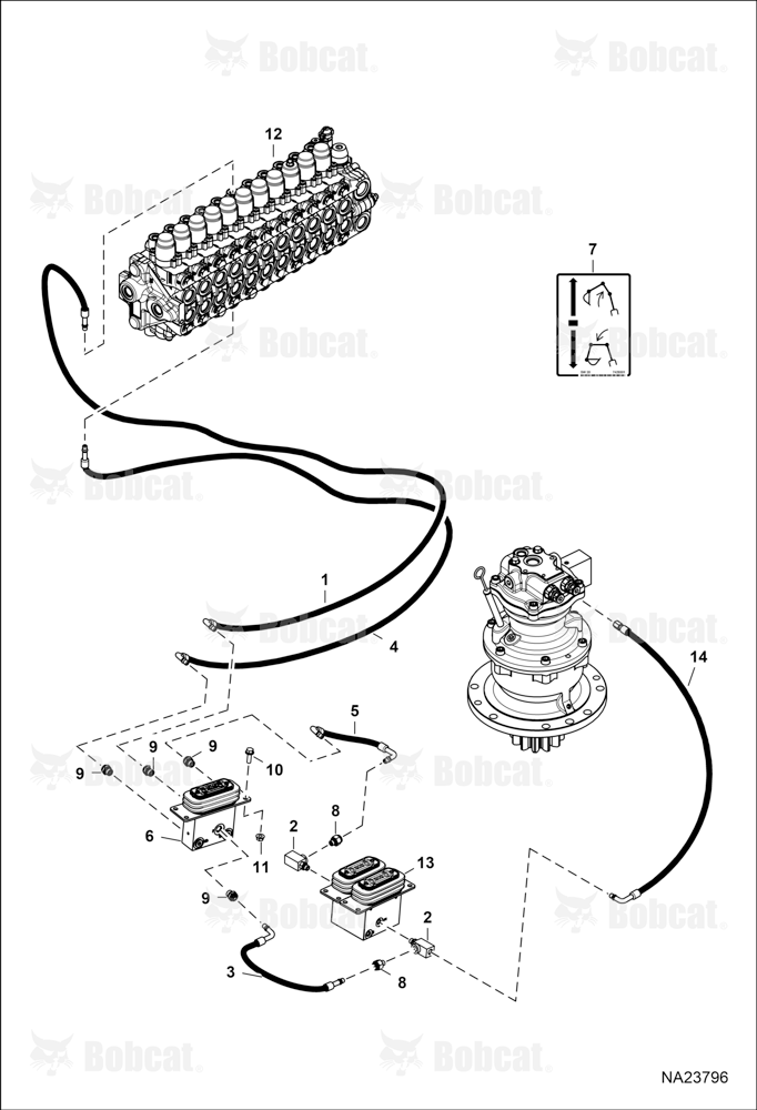 Hydraulic Circuitry (Pilot W/Articulating Boom)