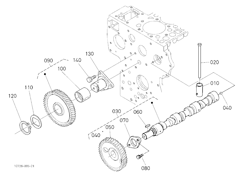 Camshaft And Idle Gear Shaft