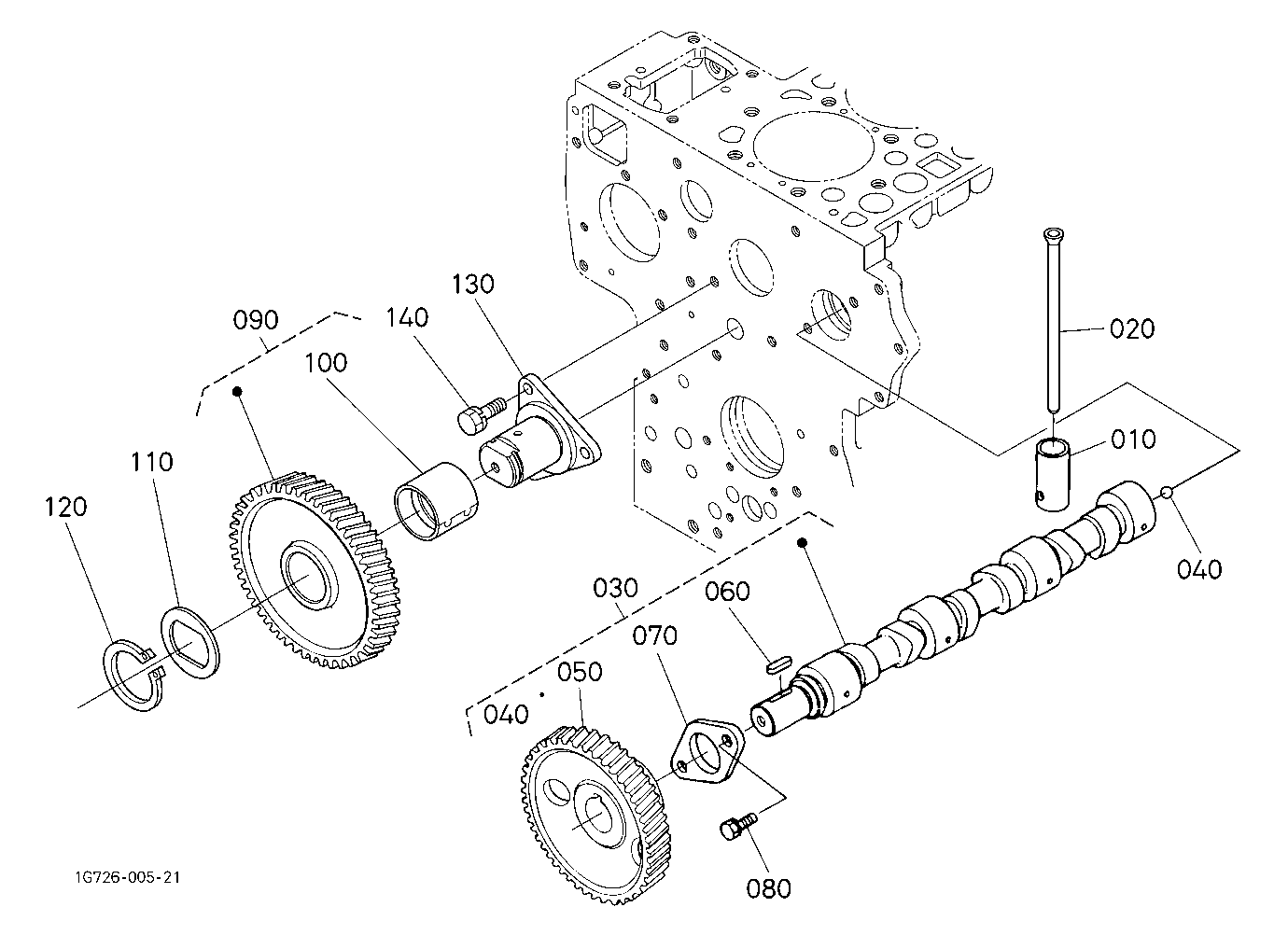 Camshaft And Idle Gear Shaft