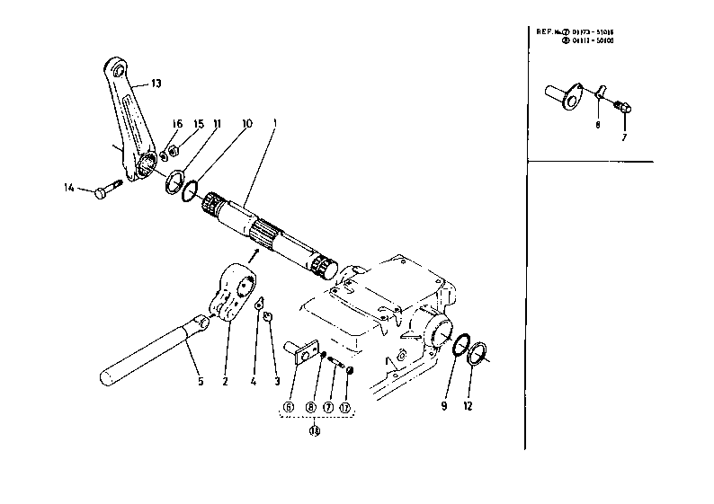 Oil Pump Arm Shaft