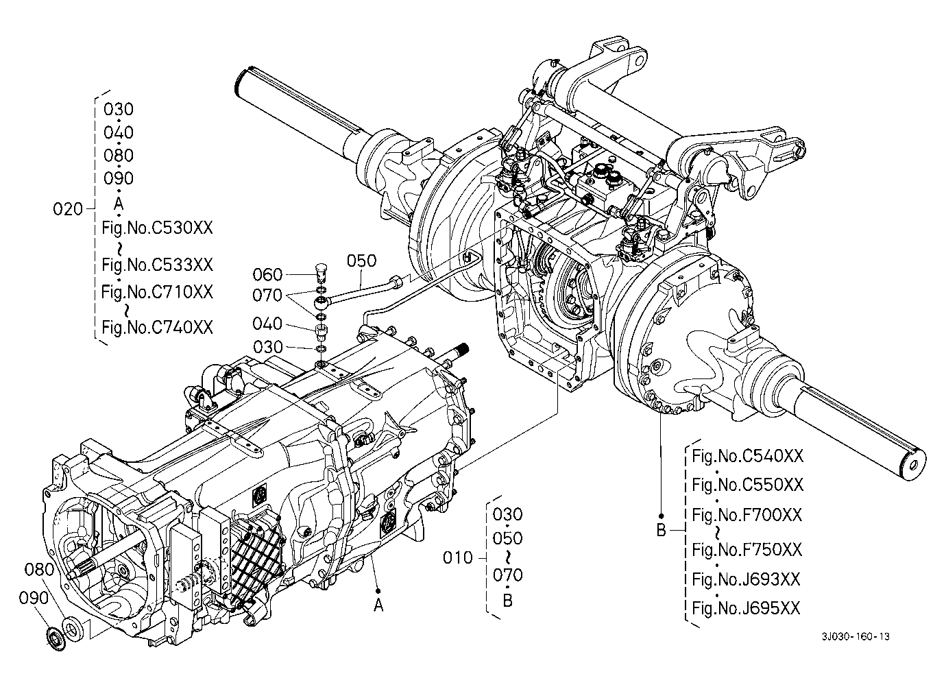 Transaxle [Component Parts] [Bar Type Axle]