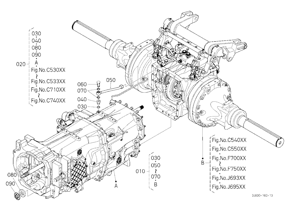 Transaxle [Component Parts] [Bar Type Axle]