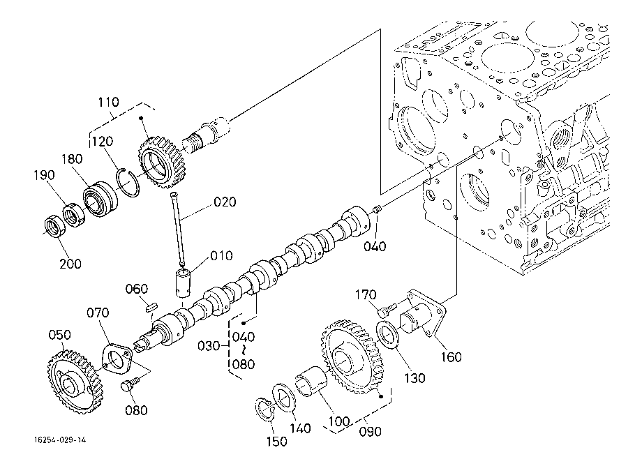 Camshaft And Idle Gear Shaft