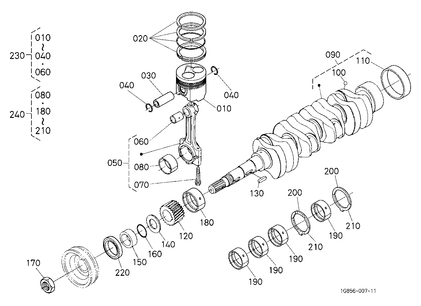 Piston And Crankshaft