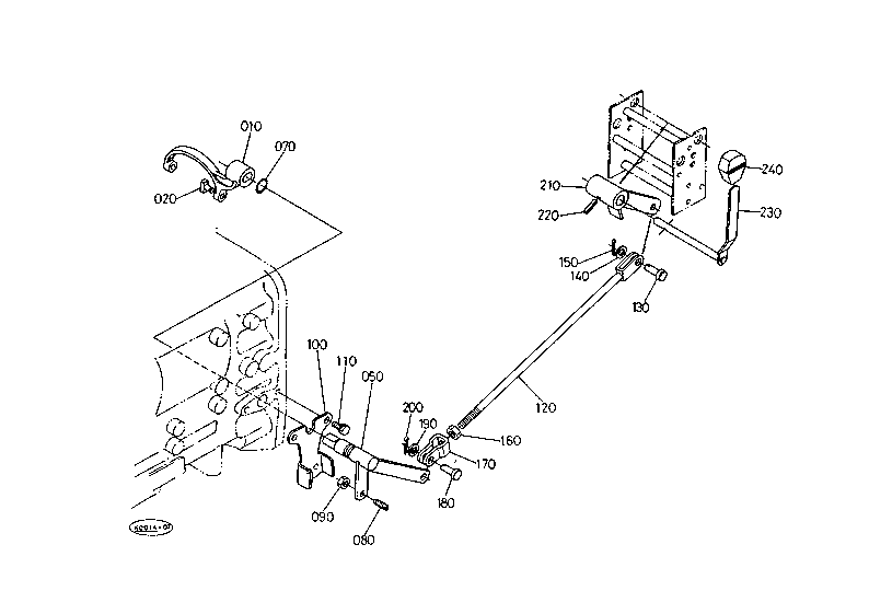 Front Wheel Drive Lever [A][Ca] W/O Cab