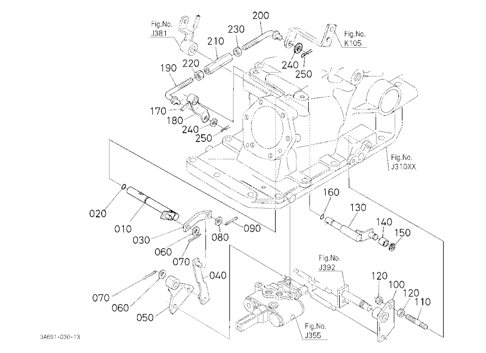 Draft Control Shaft [Cab Type]