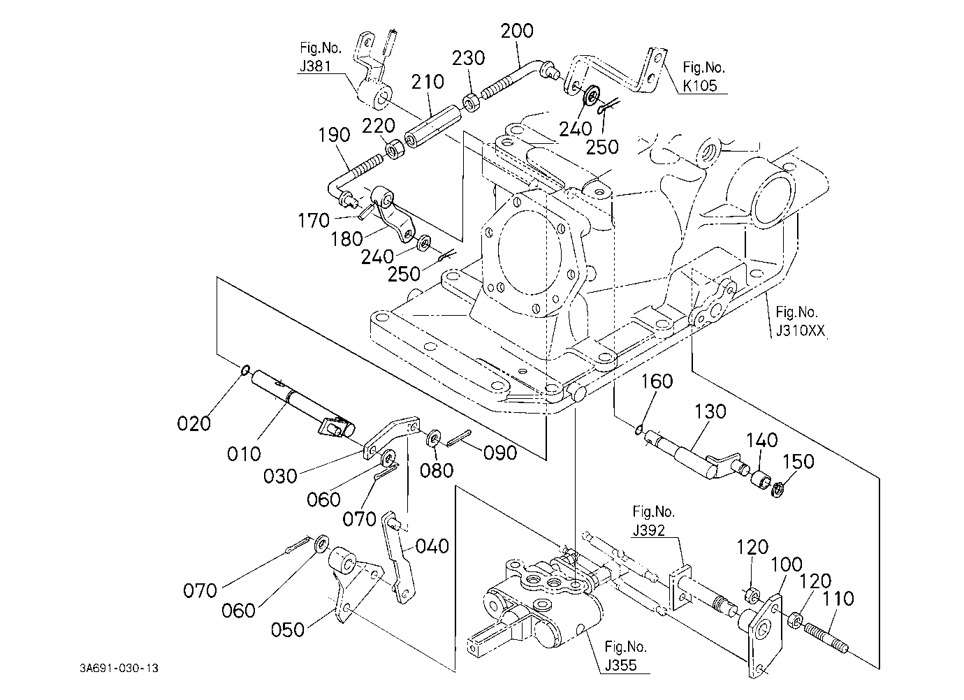 Draft Control Shaft [Cab Type]