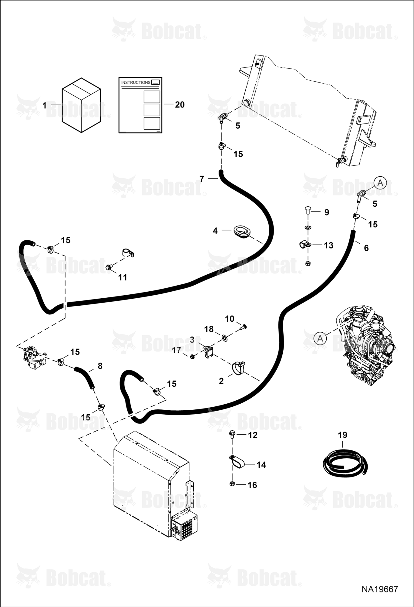 Heater & A/C (Heater Plumbing Kit)