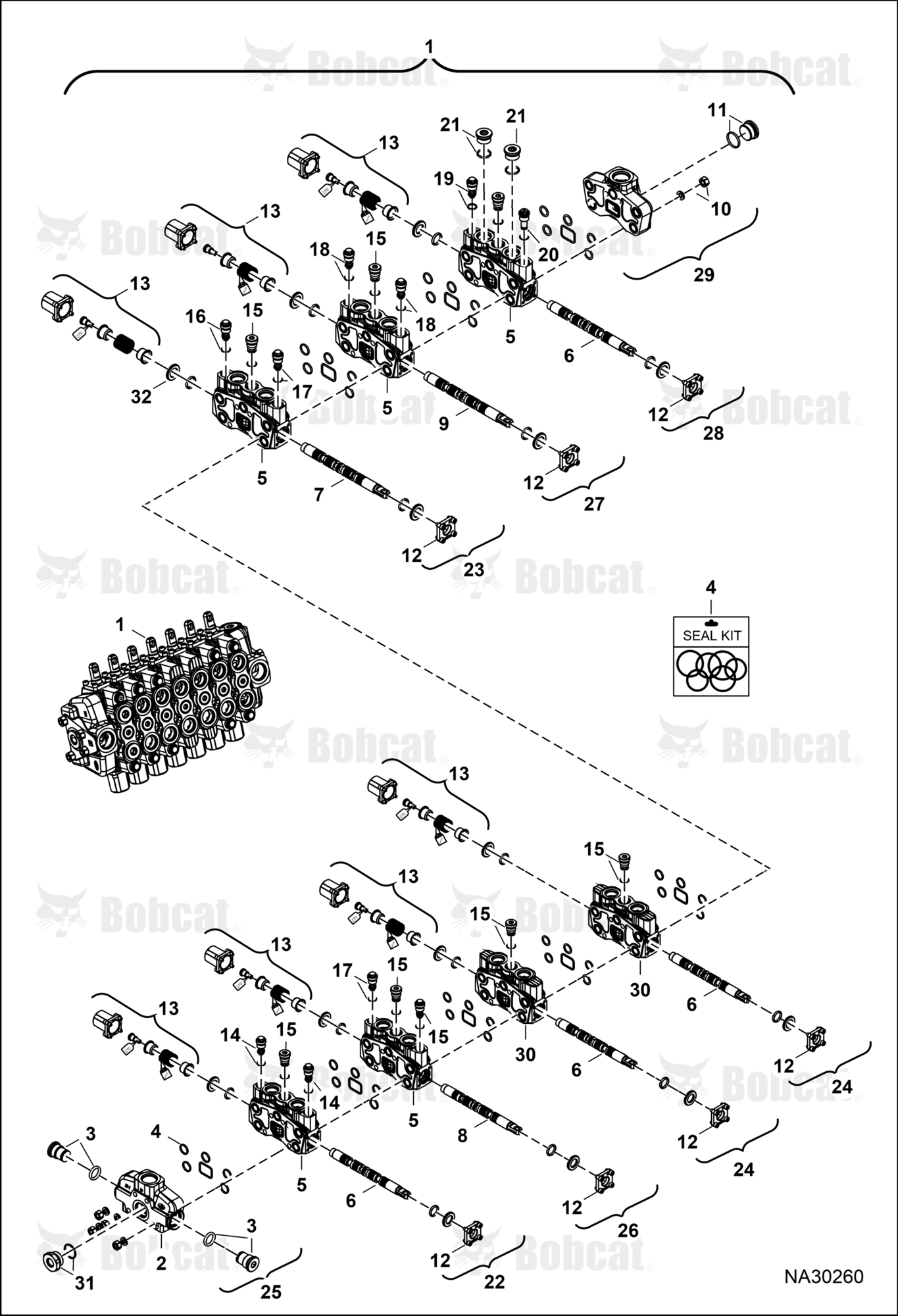 Valve Backhoe Control - ISO (ISO)