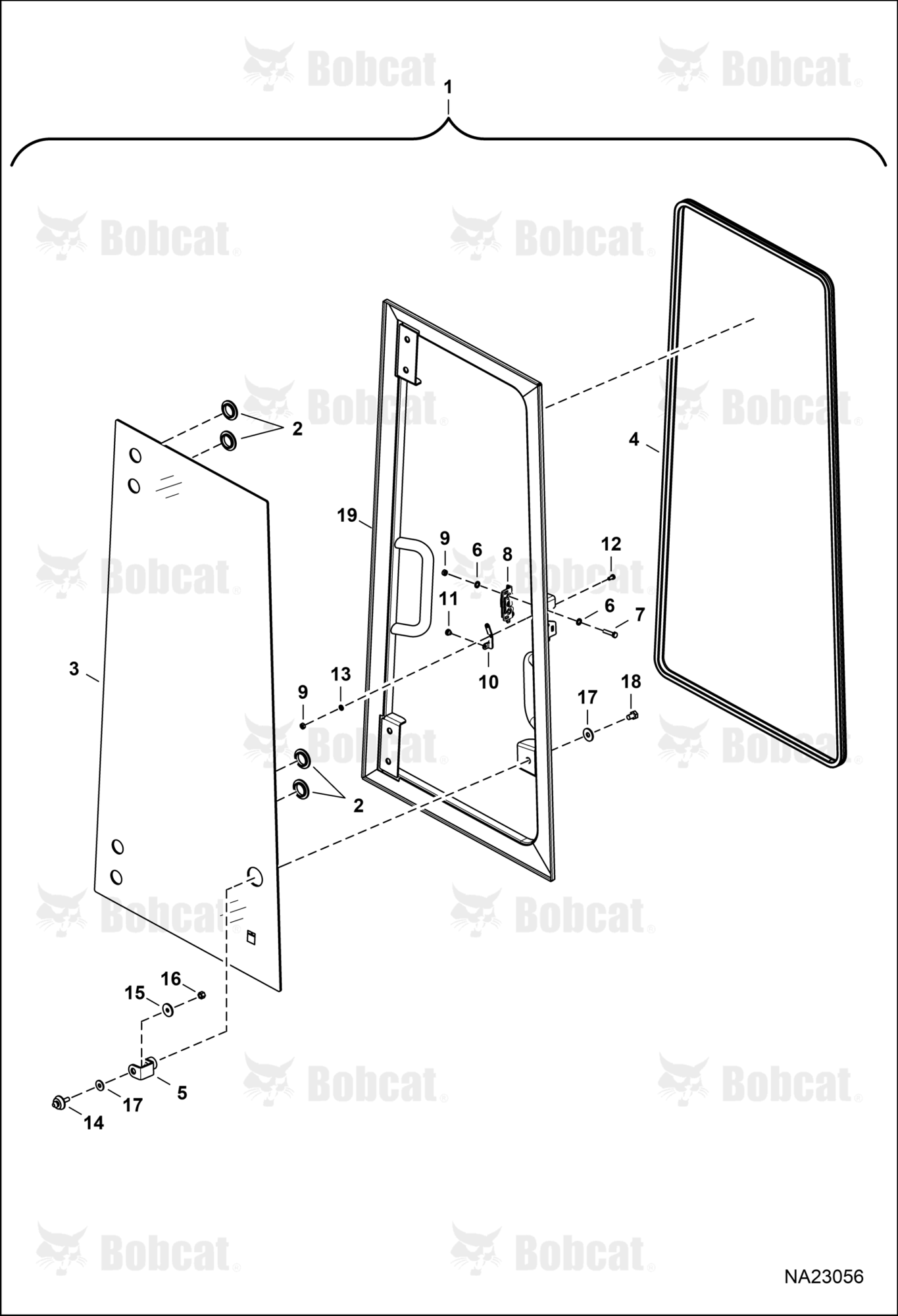 Operator CAB (LH Window Assembly)