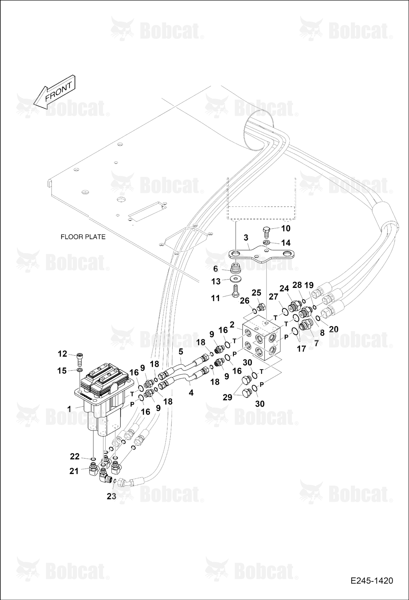 Pilot Piping (Nine)(Pedal Valve)