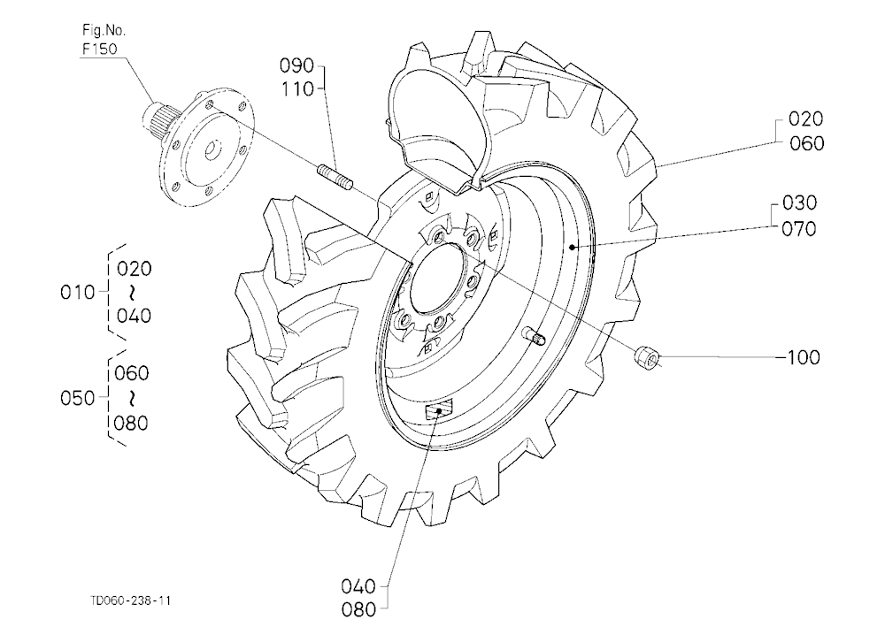 Front Wheel(9.5-16) [New Type]