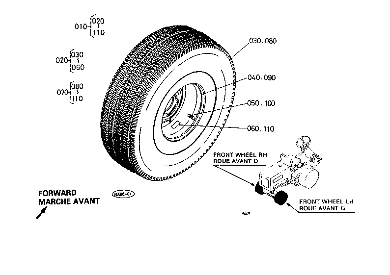 Rear Wheel (16X6.50-8) [Adw]