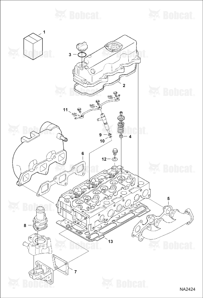 Upper Gasket Kit (Blue) (Engine Serial # D1703-B******)