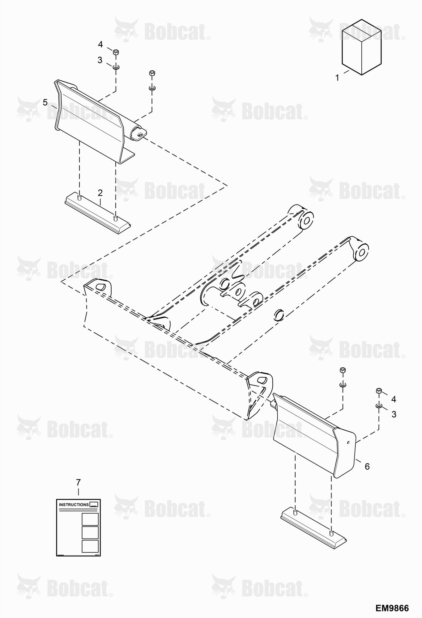 Blade Extensions Kit (Pad) (Only For Expandable Long Blade)  AHNM11469 & Above