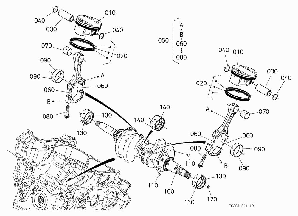 PISTON AND CRANKSHAFT