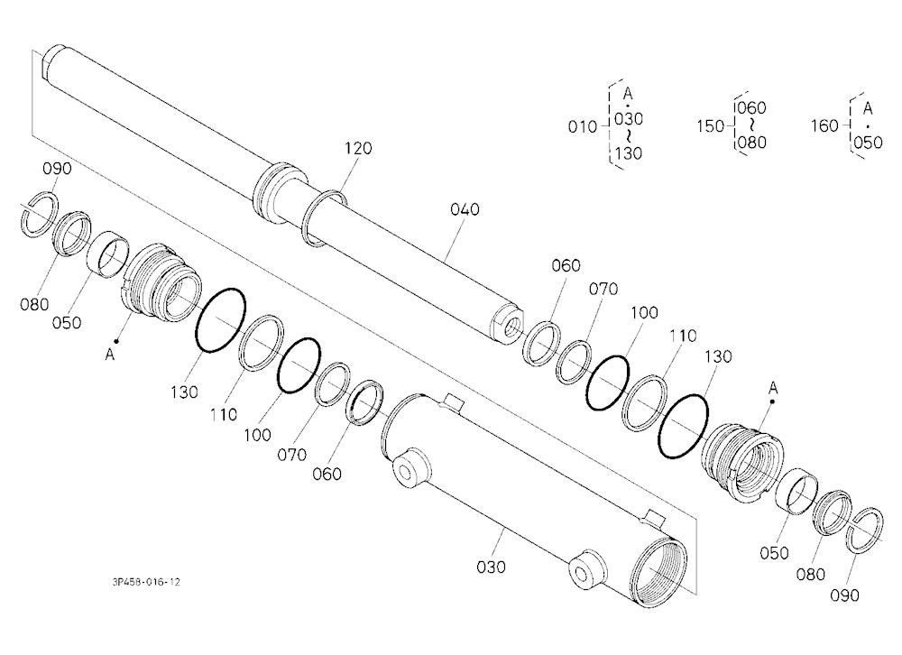 Steering Cylinder [Component Parts] {New Type]