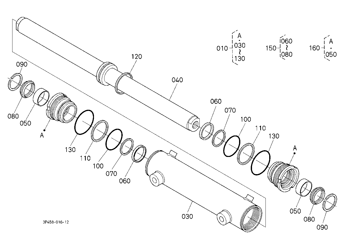 Steering Cylinder [Component Parts] {New Type]