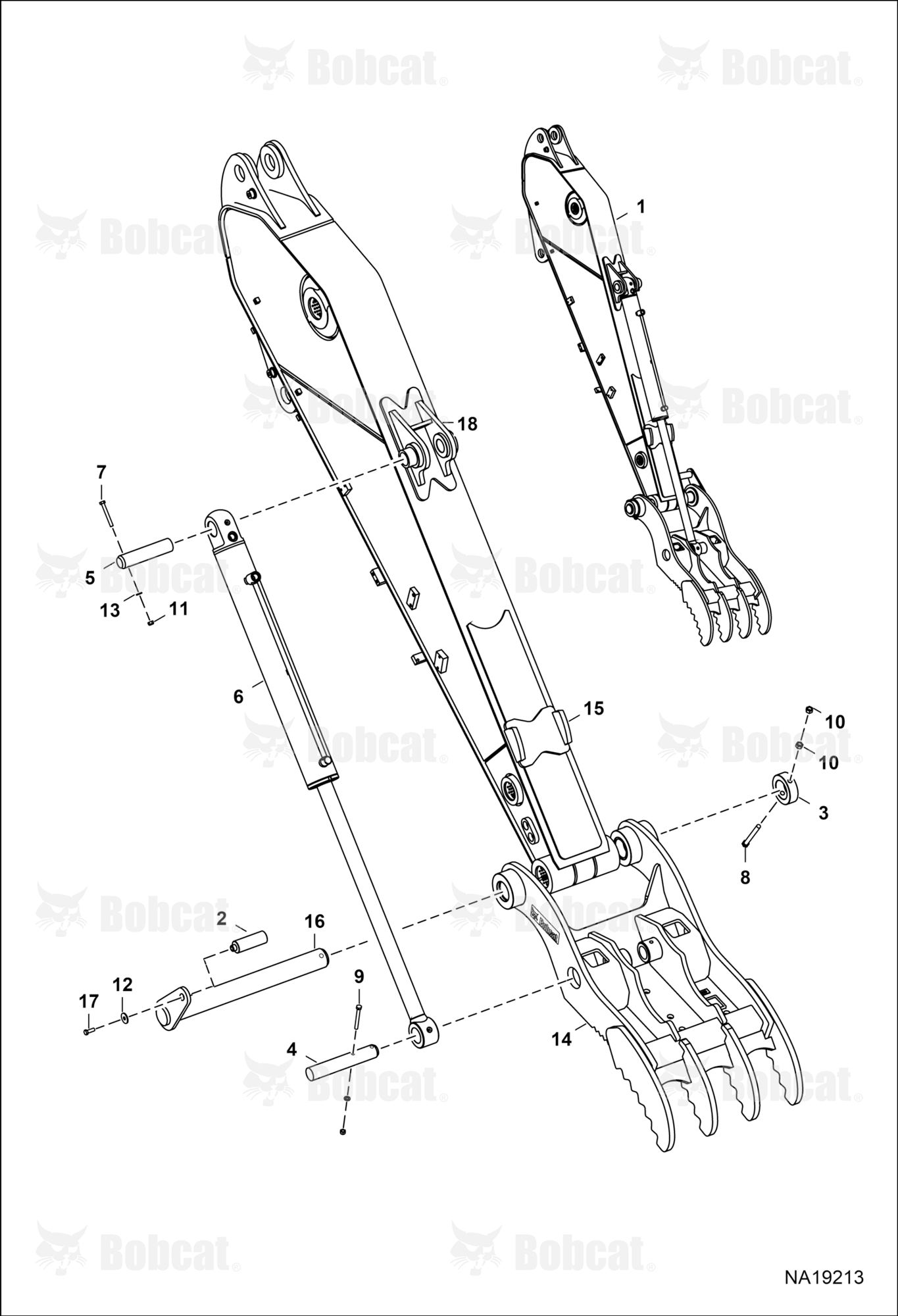 Clamp (E165) (HT070DM) (18T-900/1050-5T) (Factory Option Only)  B56C00101 & Above