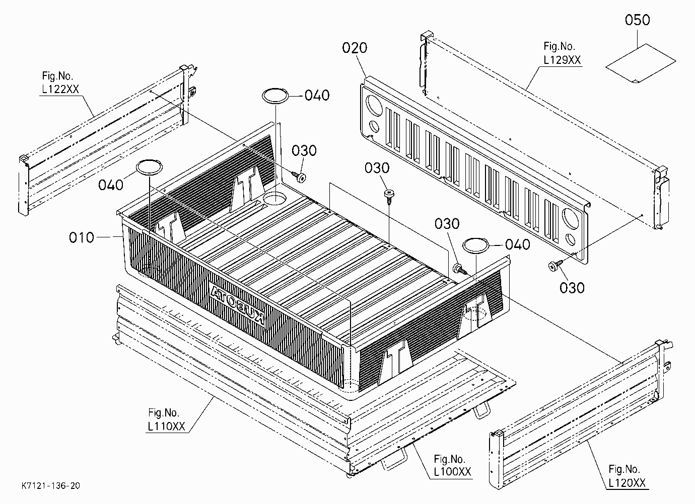 BED LINER KIT (W/G No.V5229) [OPTION]