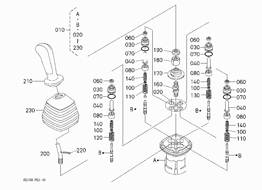 PILOT VALVE (LH) (COMPONENT PARTS)