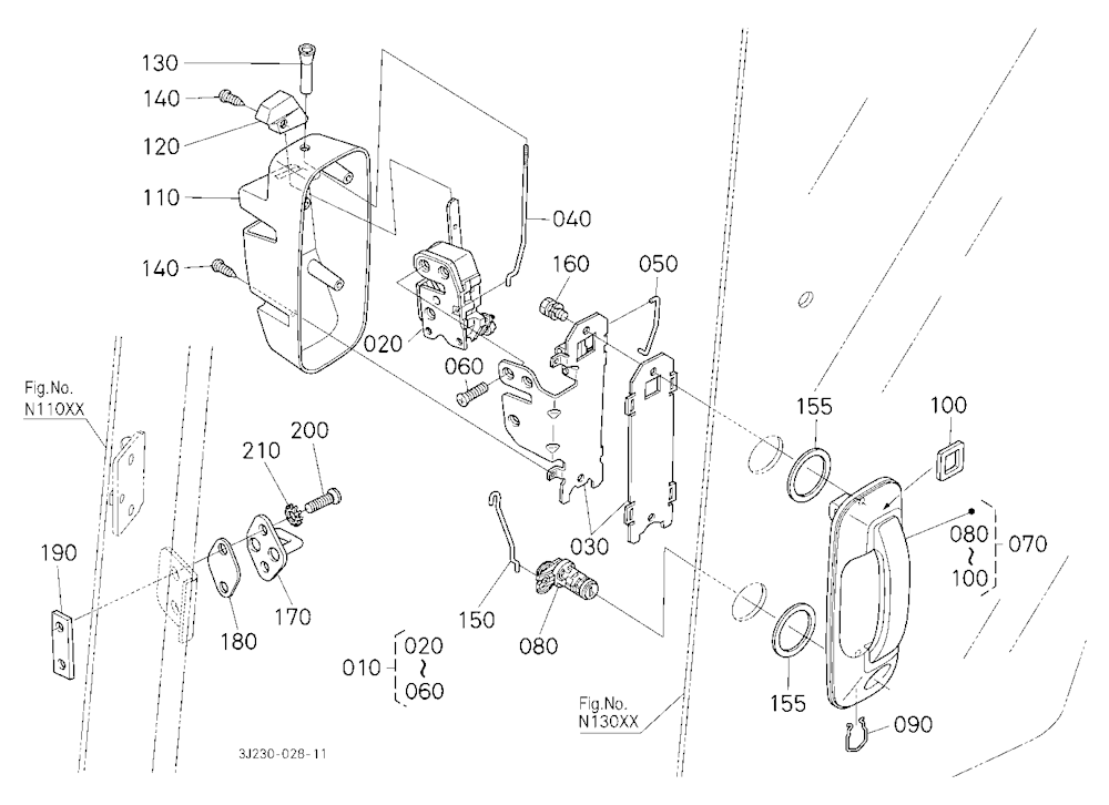 Door Lock Lh