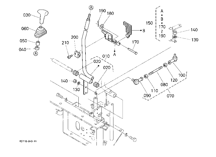 Control Lever (Travel Rh 1)