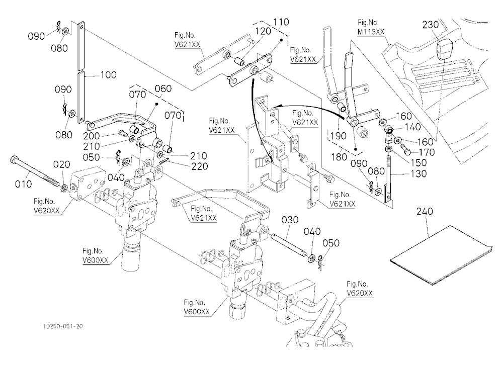 Auxiliary Control Valve Lever (2Nd)(W/G No.L8347A)