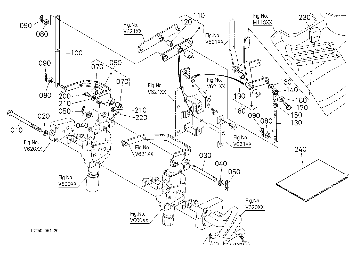 Auxiliary Control Valve Lever (2Nd)(W/G No.L8347A)