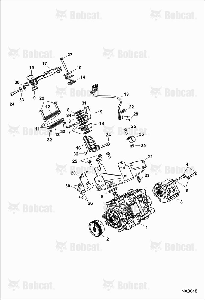 Hydrostatic Pump Attaching Parts AVW411001 - AVW419999