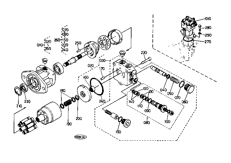 Swivel Motor and Component Parts