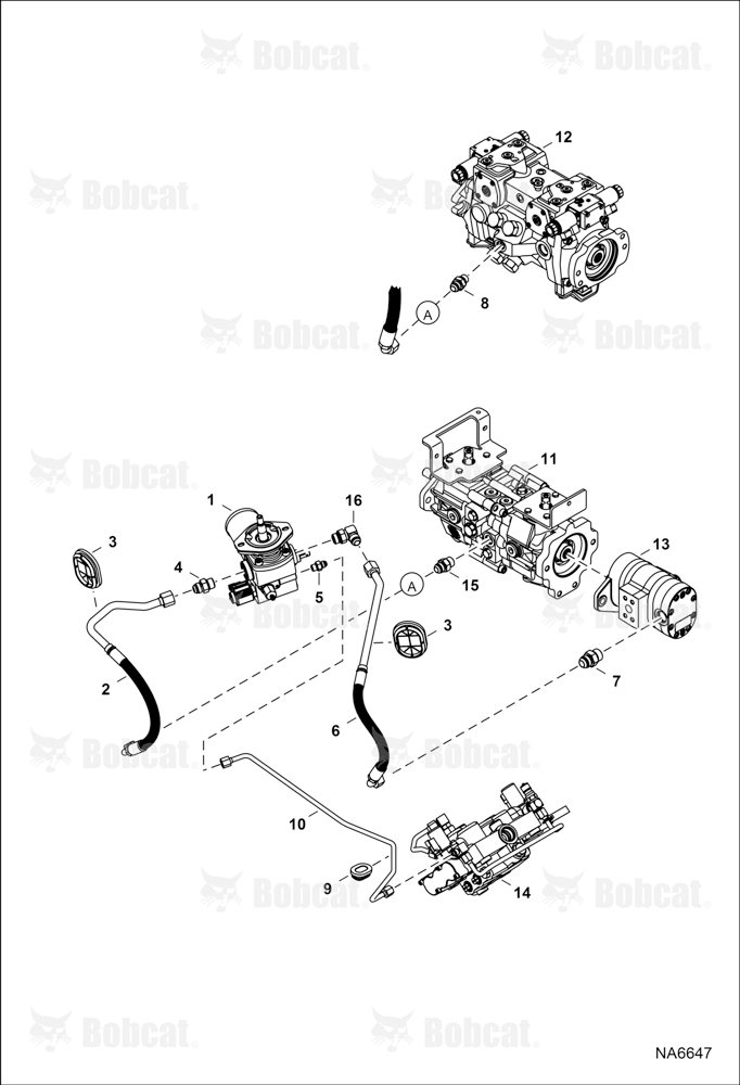 Hydrostatic Circuitry (Cooling Fan)  A3NL11001 - A3NL11635