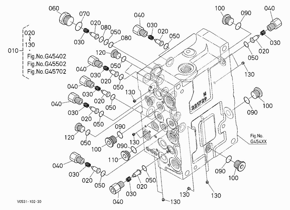 CONTROL VALVE (PLUG) [COMPONENT PARTS] [EXCEPT HIG