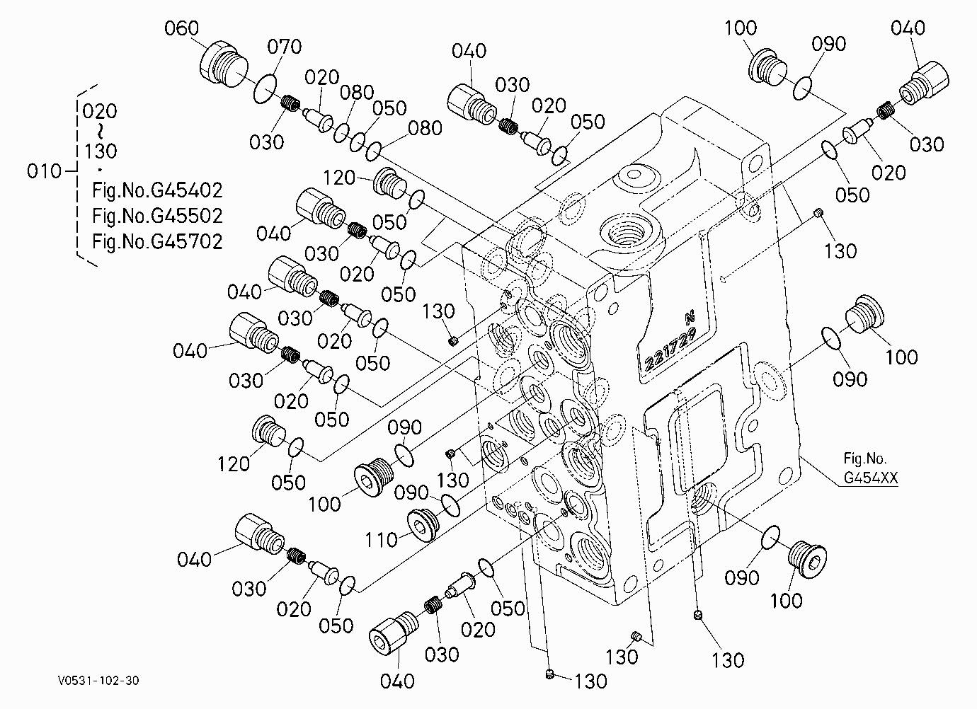 CONTROL VALVE (PLUG) [COMPONENT PARTS] [EXCEPT HIG