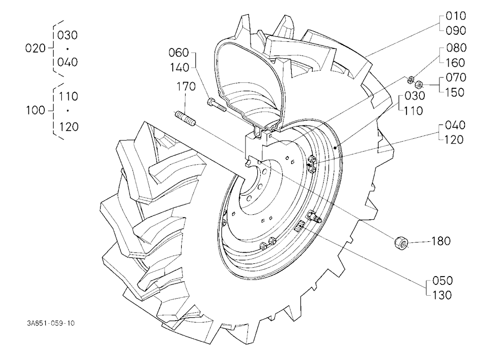 Rear Wheel (18.4R30)