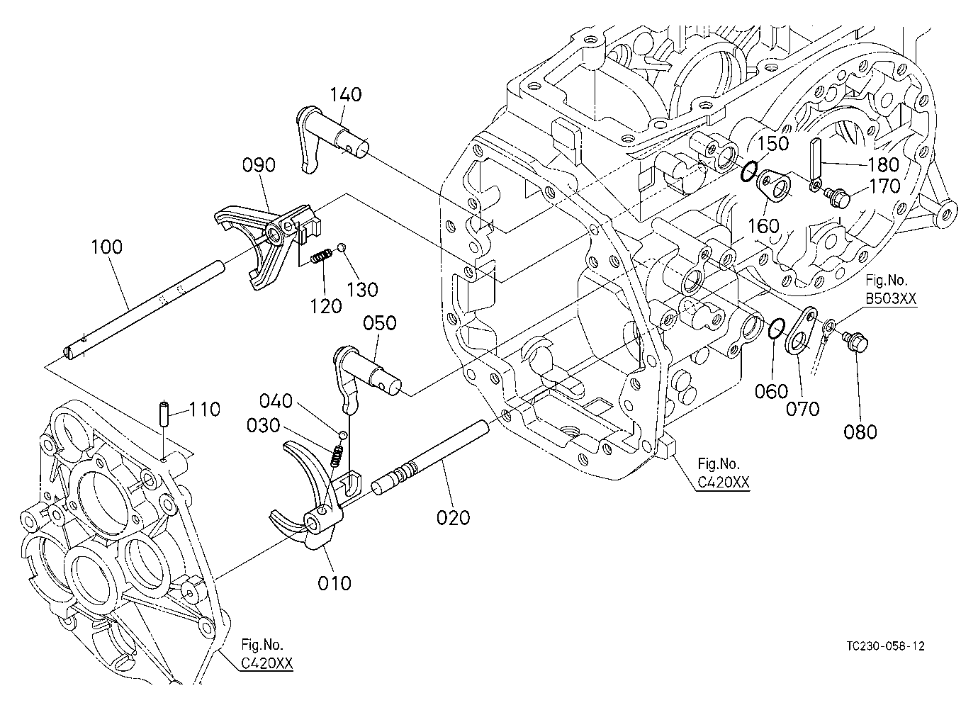 Range Gear Shift Fork