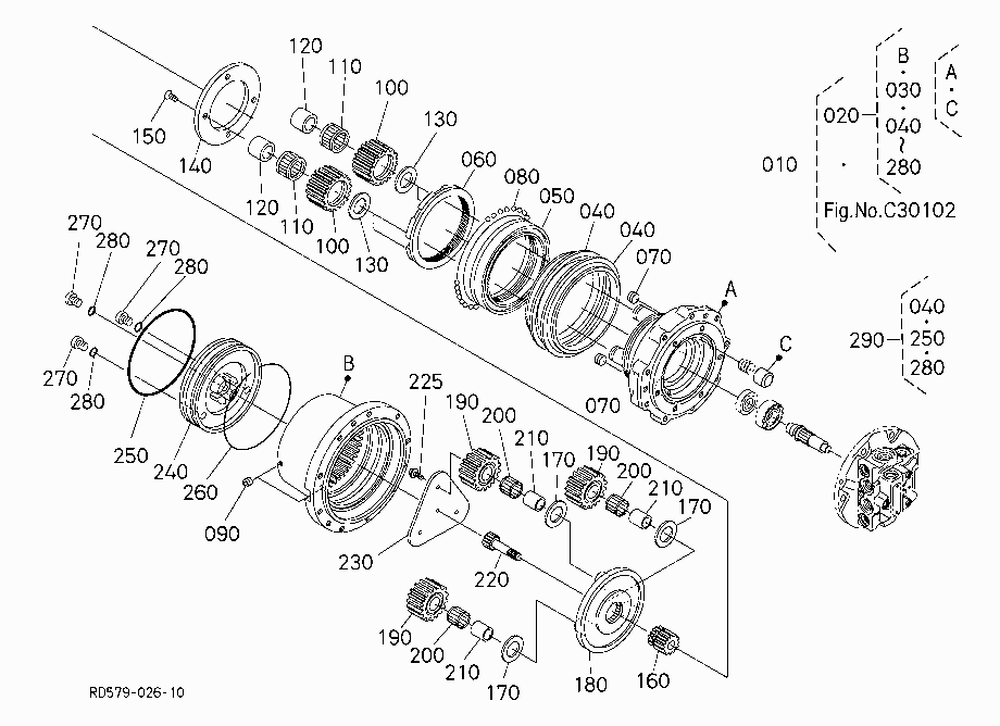 DRIVE MOTOR (COMPONENT PARTS)