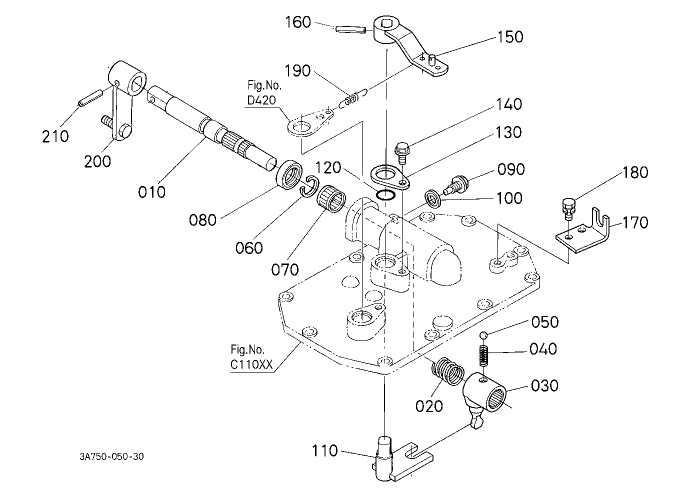 Main Gear Shift Lever Shaft