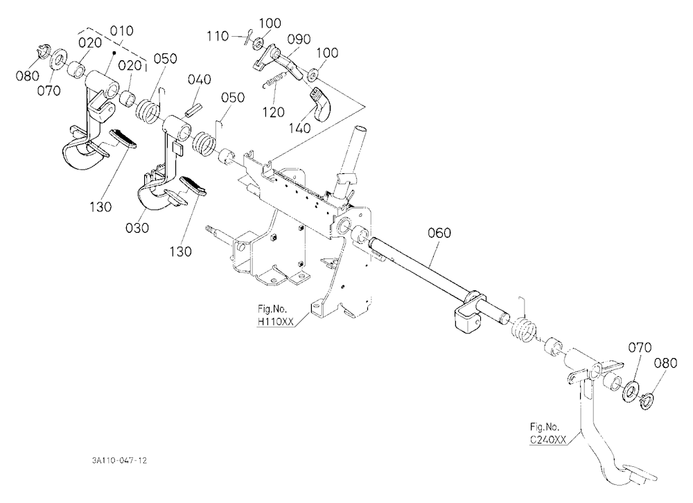 Rear Differential Lock Pedal [Rops Type]