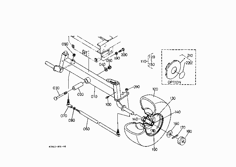 FRONT AXLE/FRONT WHEEL