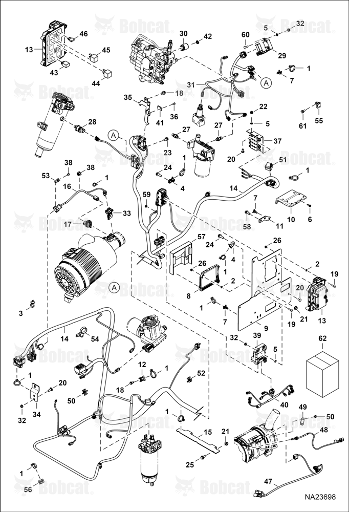 Engine Electrical Circuitry (Frame Harness, Fuse Relay, & Sensors)  B4ZY11515 - B4ZY16359