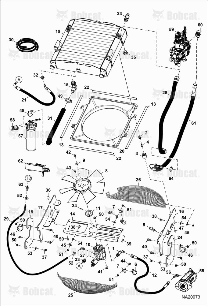 Hydrostatic Circuitry (Rear Cooling)