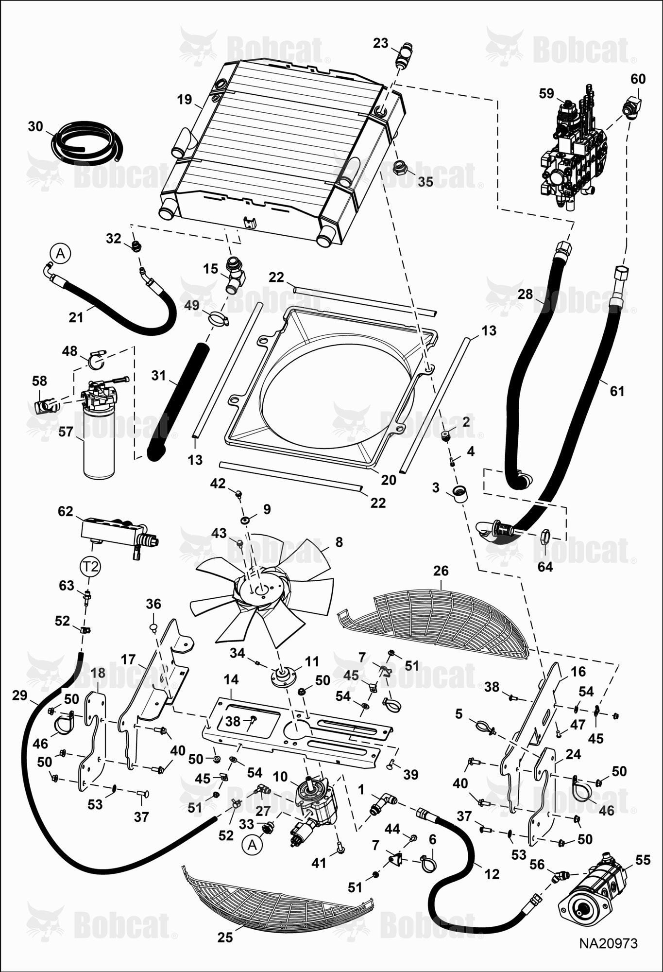 Hydrostatic Circuitry (Rear Cooling)