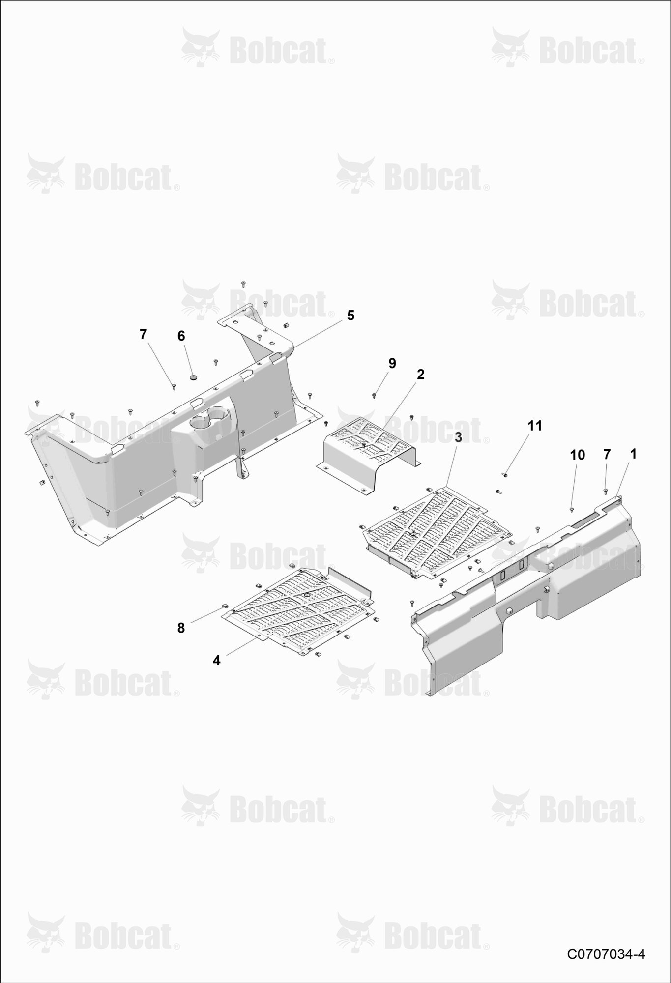 BODY, FLOOR, Rear