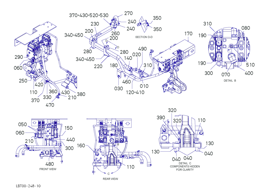 Implement Valve Group - 3 Section, Sb24
