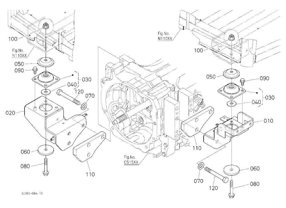 Cab Bracket Front [W/O Loader Equipment]