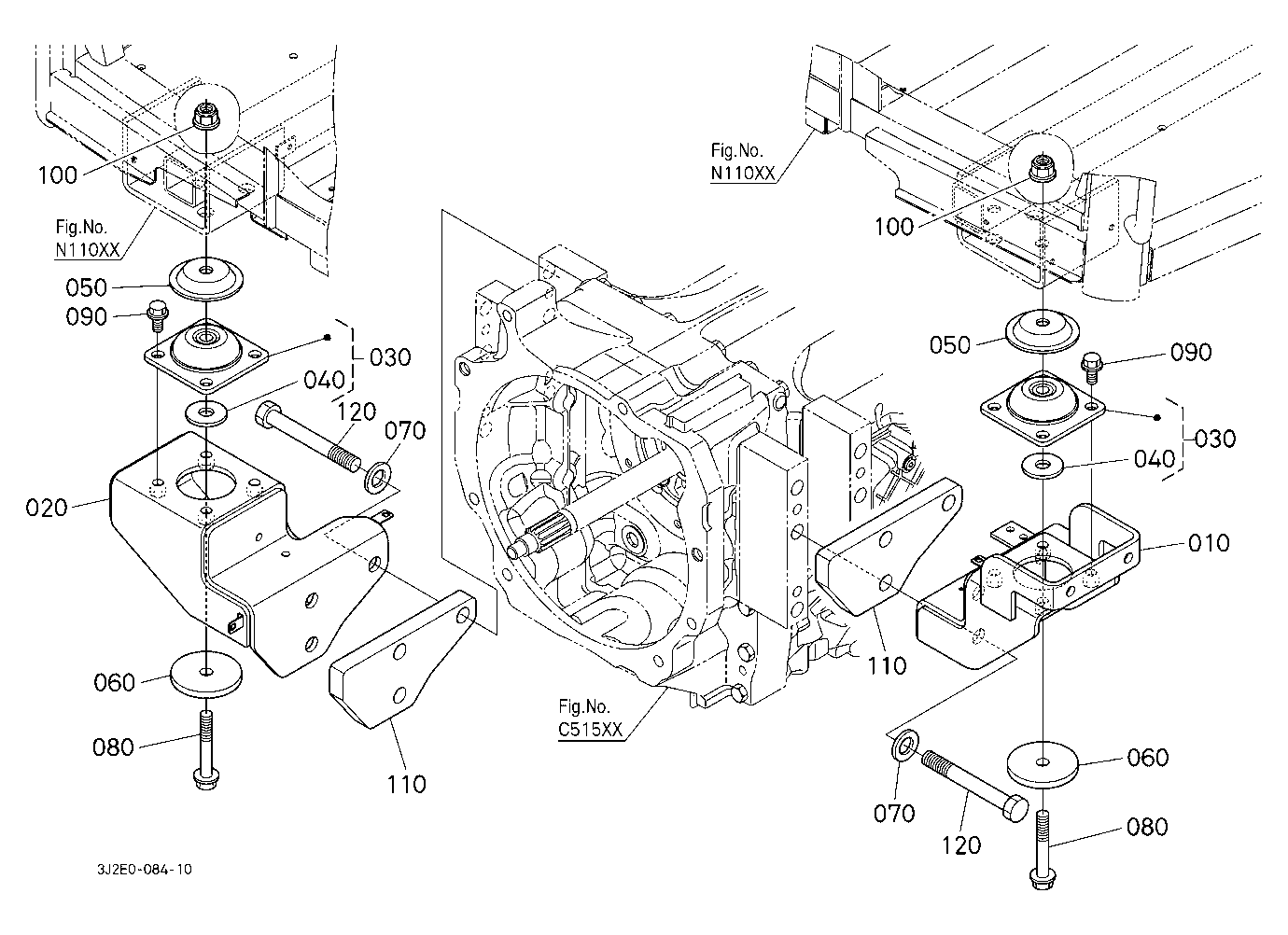 Cab Bracket Front [W/O Loader Equipment]