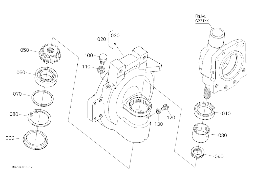 Front Axle Case Rh